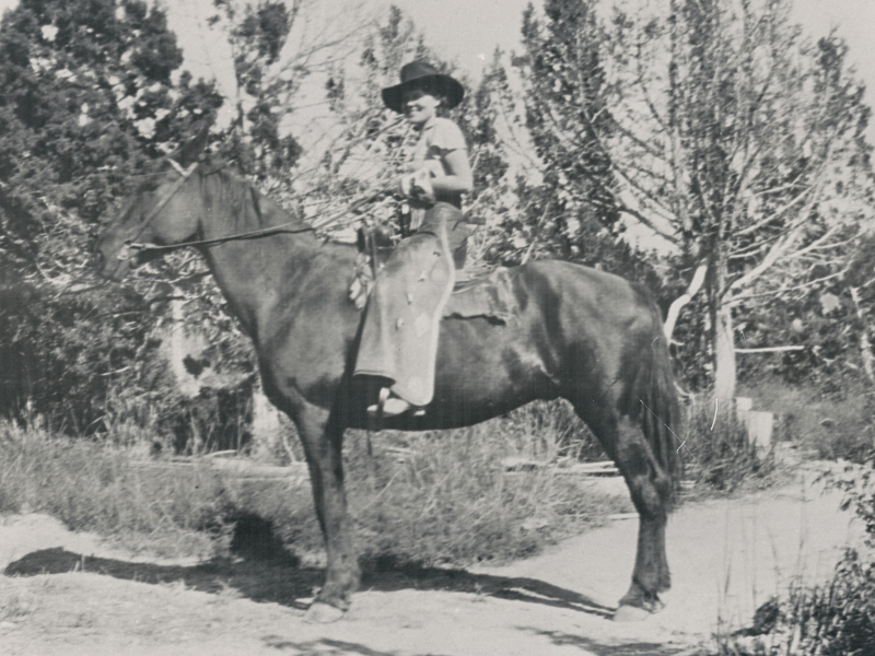 Elsie on a horse 6x8 edit