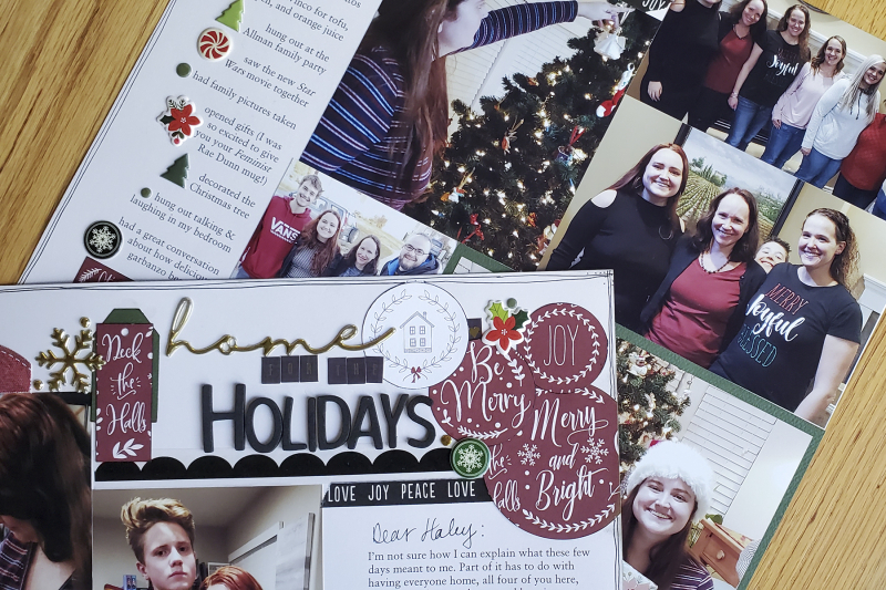 March goals scrapbooking