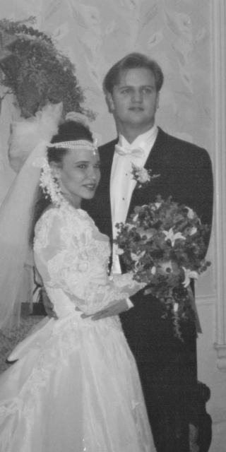 Wedding day black and white